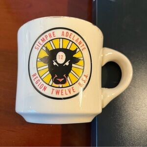Boy Scouts Mug Siempre Adelante Region Twelve BSA Vintage